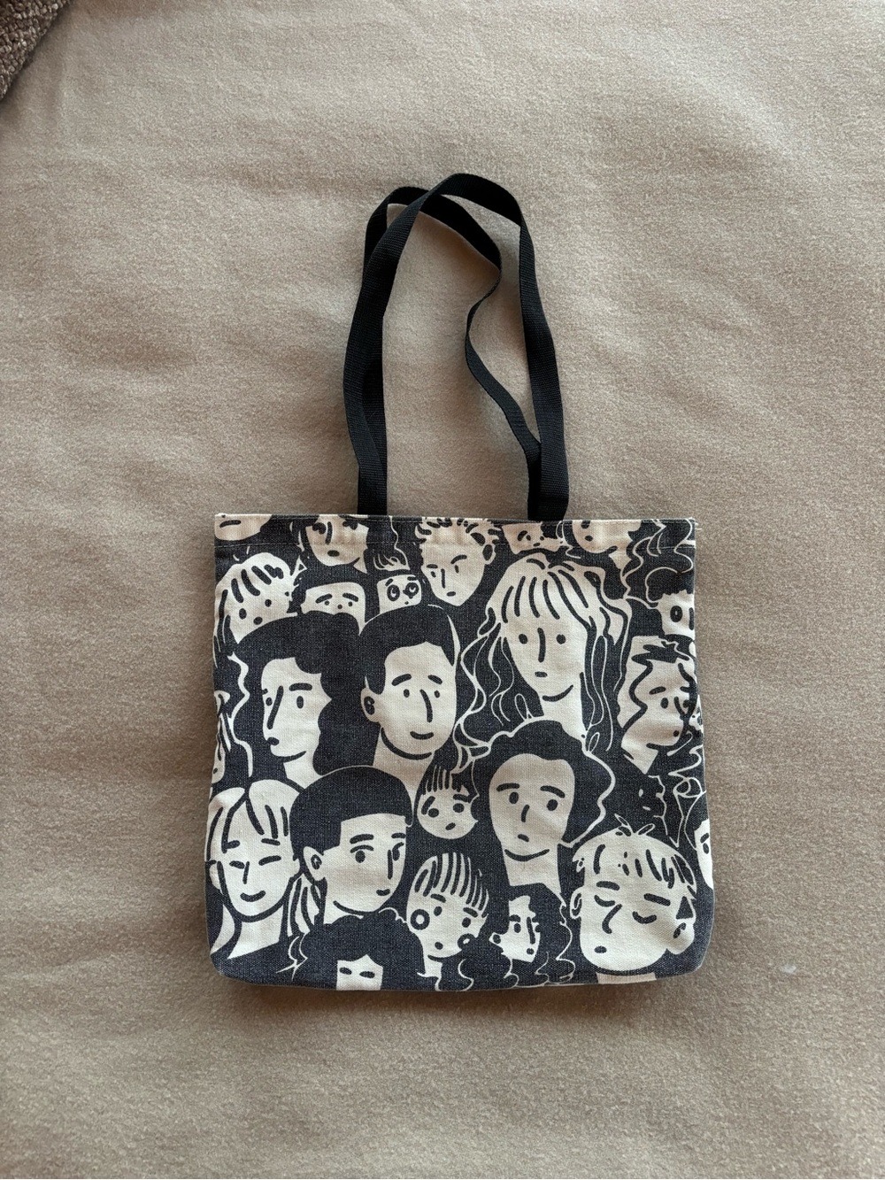 Graphic Faces Tote